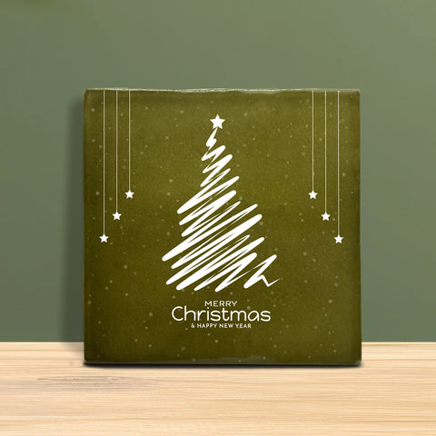 Weihnachtsfliesen 10x10 cm – Tannenbaum Motiv