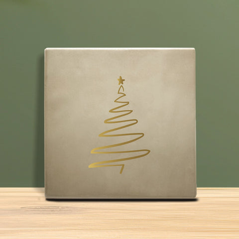 Weihnachtsfliesen 10x10 cm – Tannenbaum Motiv