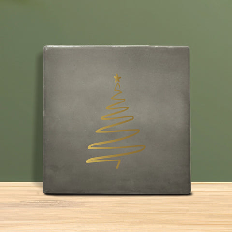 Weihnachtsfliesen 10x10 cm – Tannenbaum Motiv