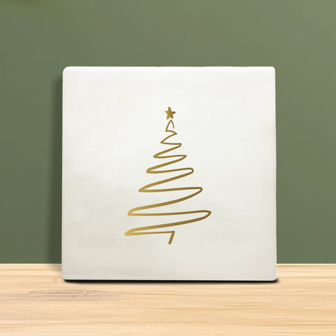 Weihnachtsfliesen 10x10 cm – Tannenbaum Motiv